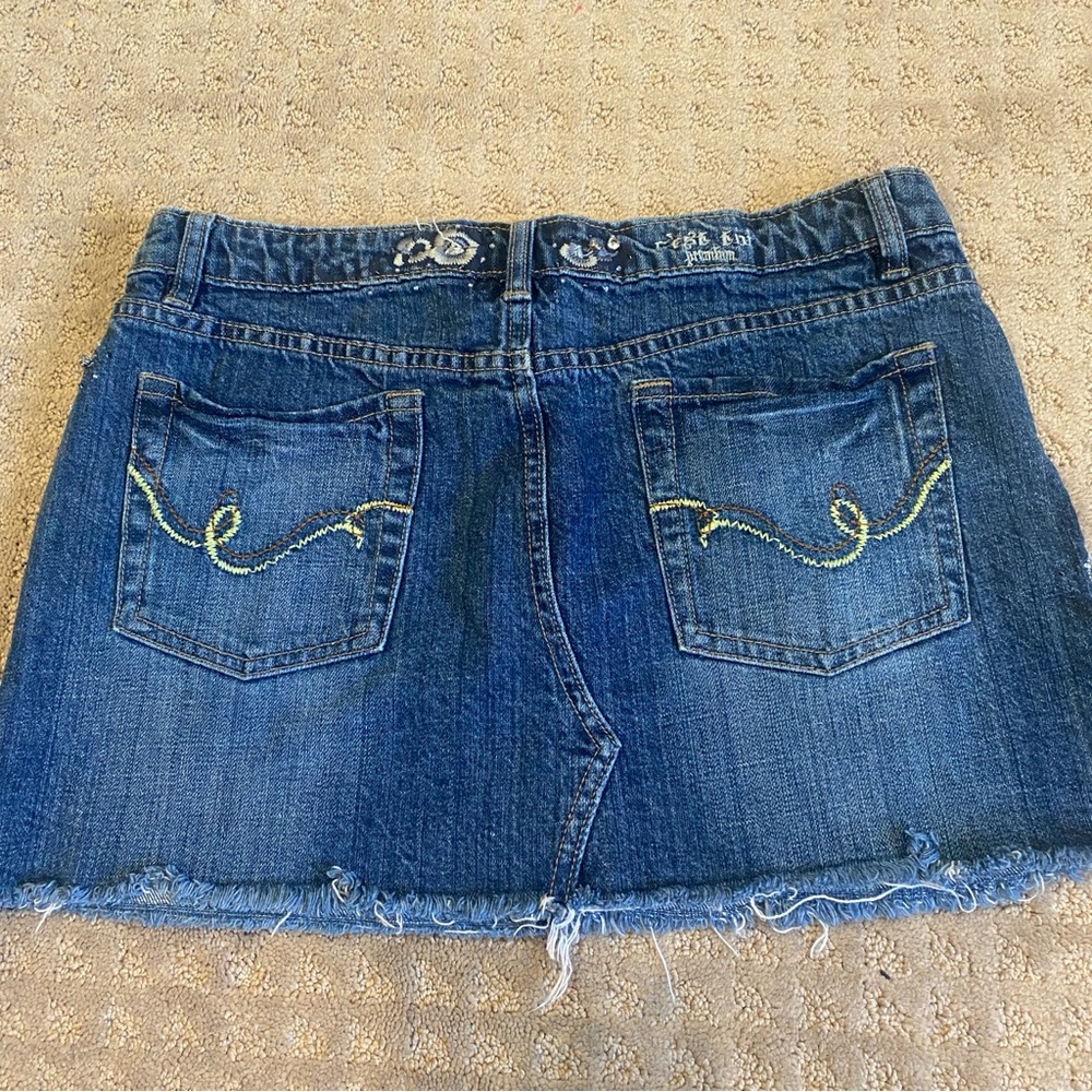 Skirt, Embellished Denim Mini